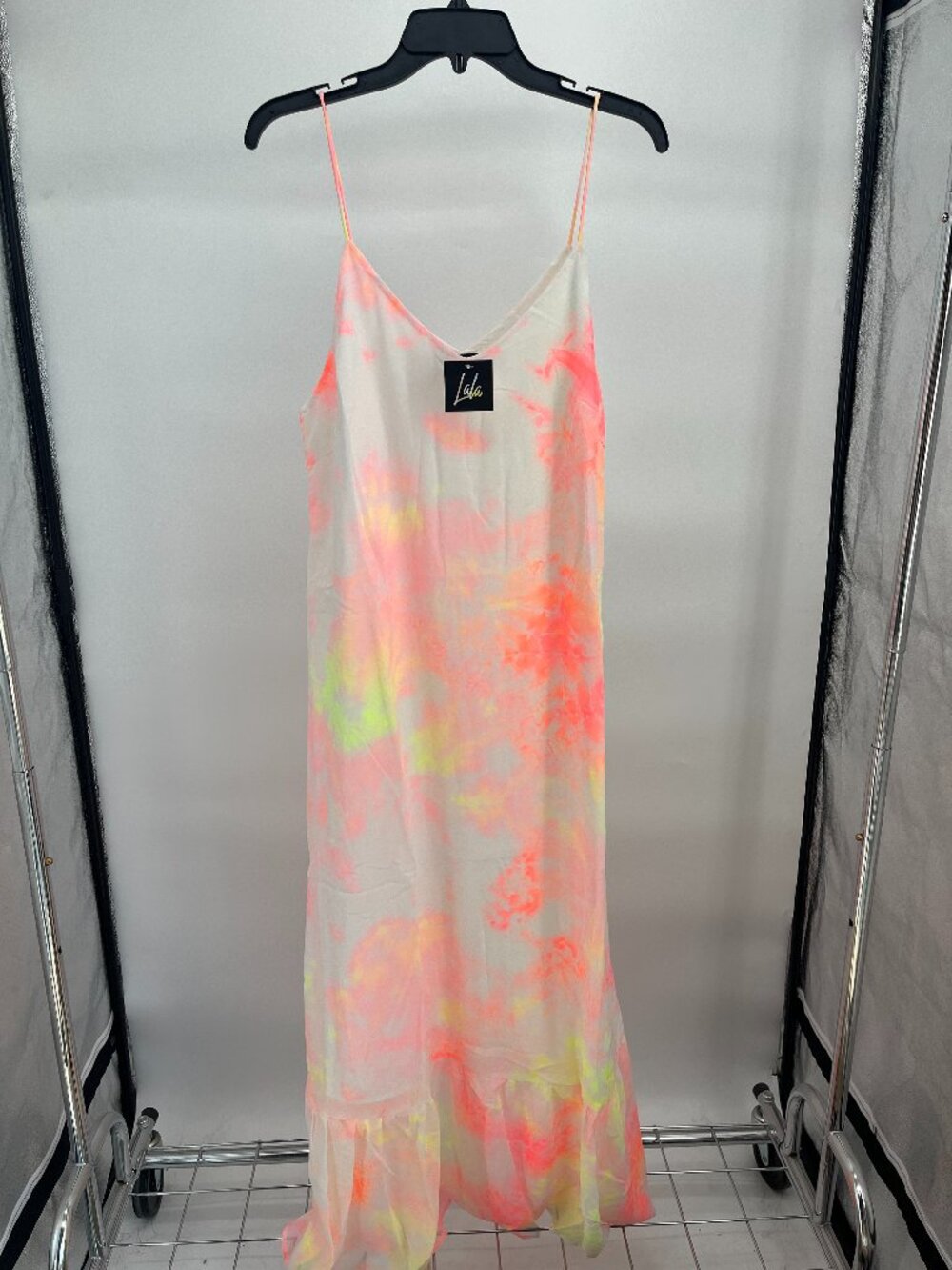 Women’s Dress - Hers and Mine by Dressed in LALA Starburst Neon Pastel Maxi